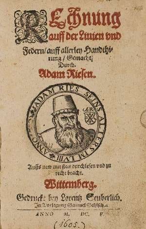 Rechnung, Adam Riesen, Wittenberg 1605