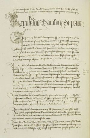 Eine Handschrift von Matthias Flacius