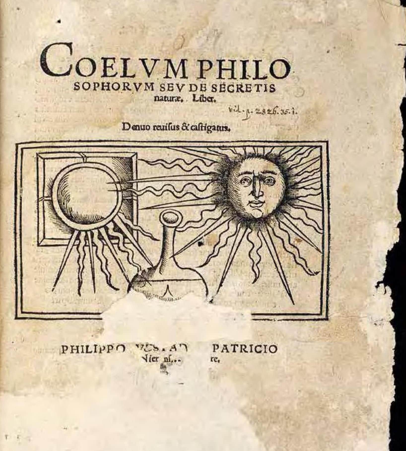 Coelum Philo. Sophorum Seu de Secretis