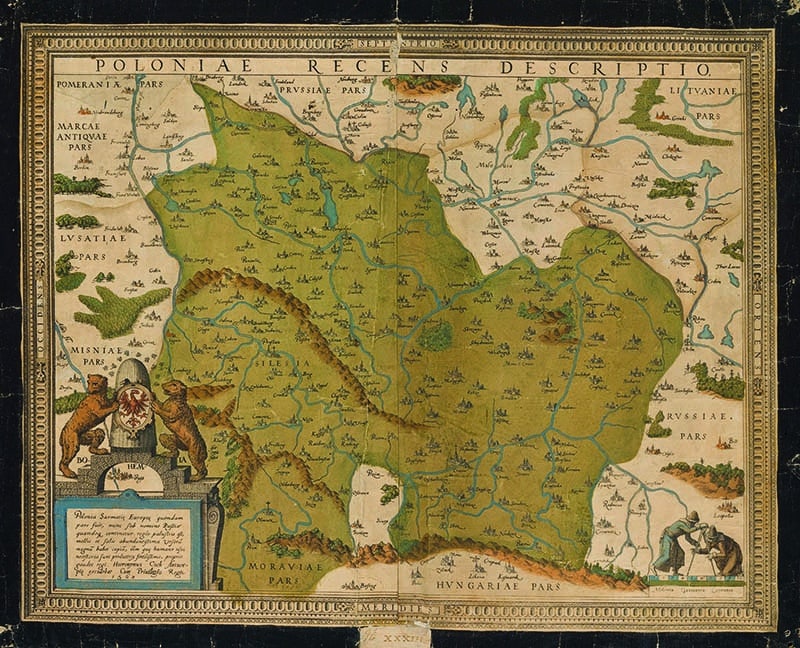 Eine Landkarte: Poloniae Recens Descriptio