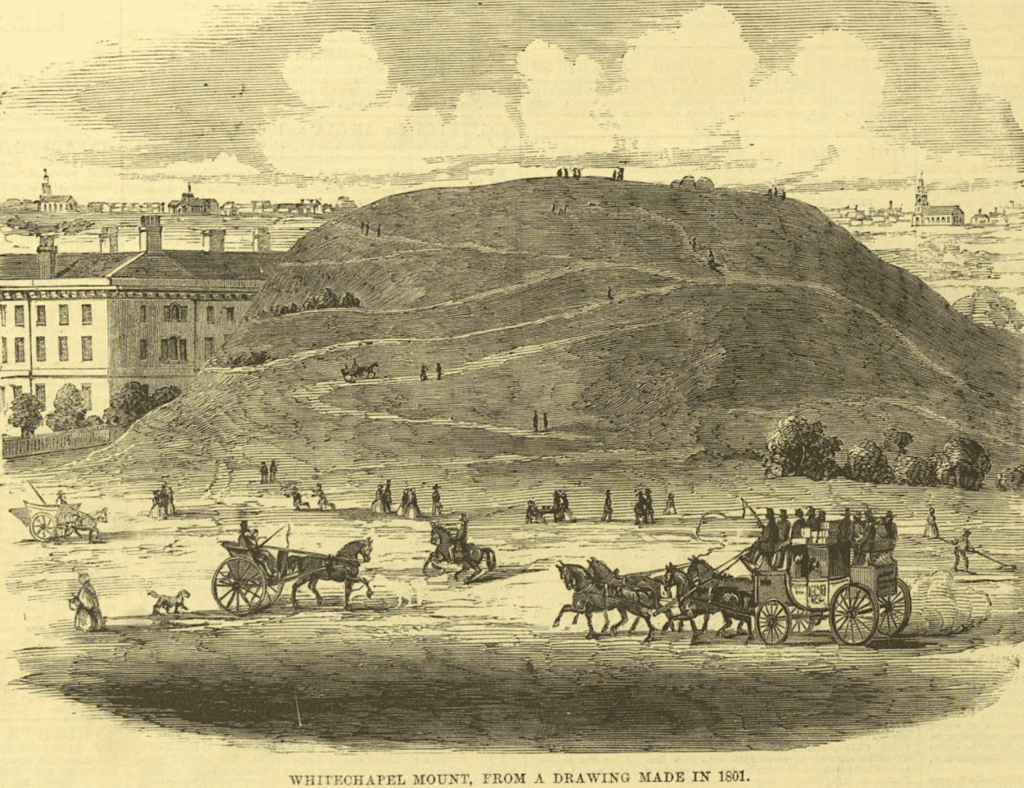 Whitechapel Mount, From a Drawing Made in 1801.