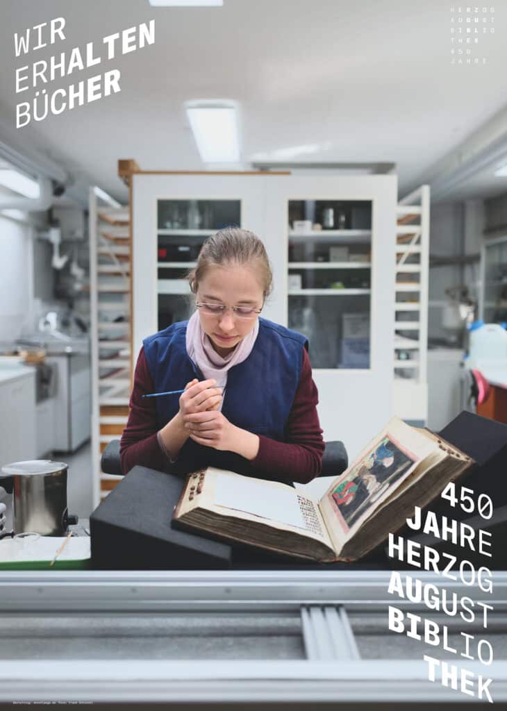 Plakat: Wir erhalten Bücher