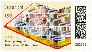 Sonderbriefmarke der Herzog August Bibliothek