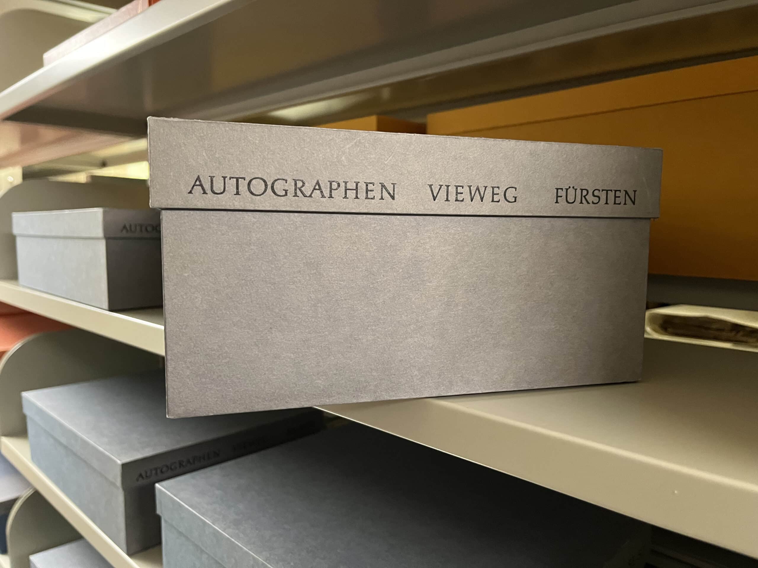 Die Vieweg-Sammlung im Archiv der Herzog August Bibliothek